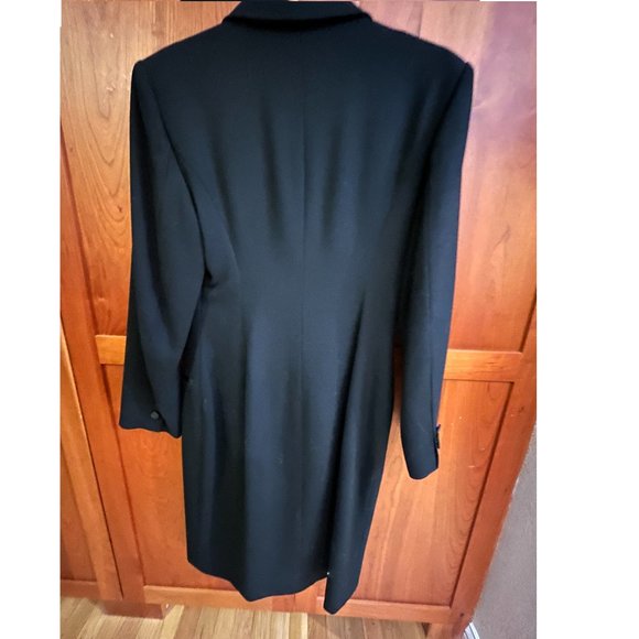 Vintage Fitted Black Double Breasted Tuxedo Jacket - Women's 8 - Picture 4 of 8